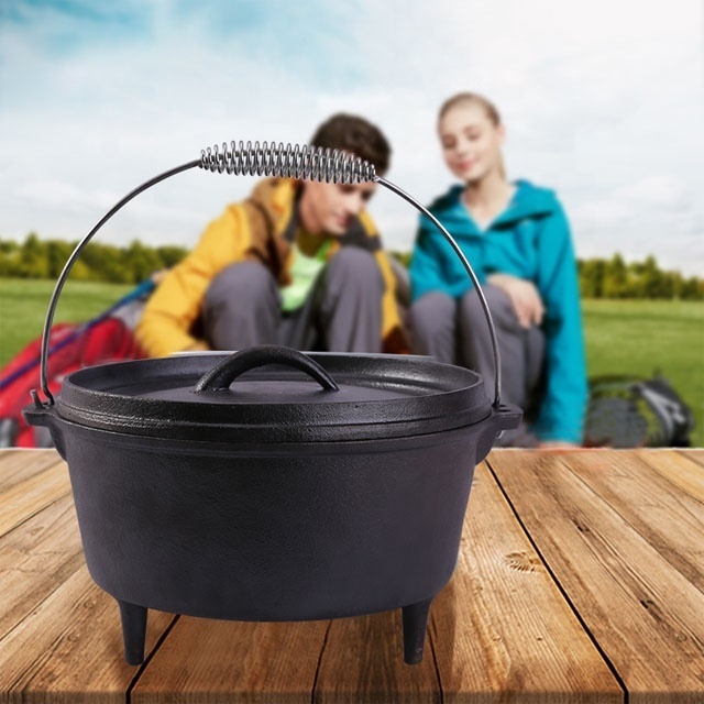 New Product With factory Outlet cast iron cookware 2 In 1 Dutch Oven