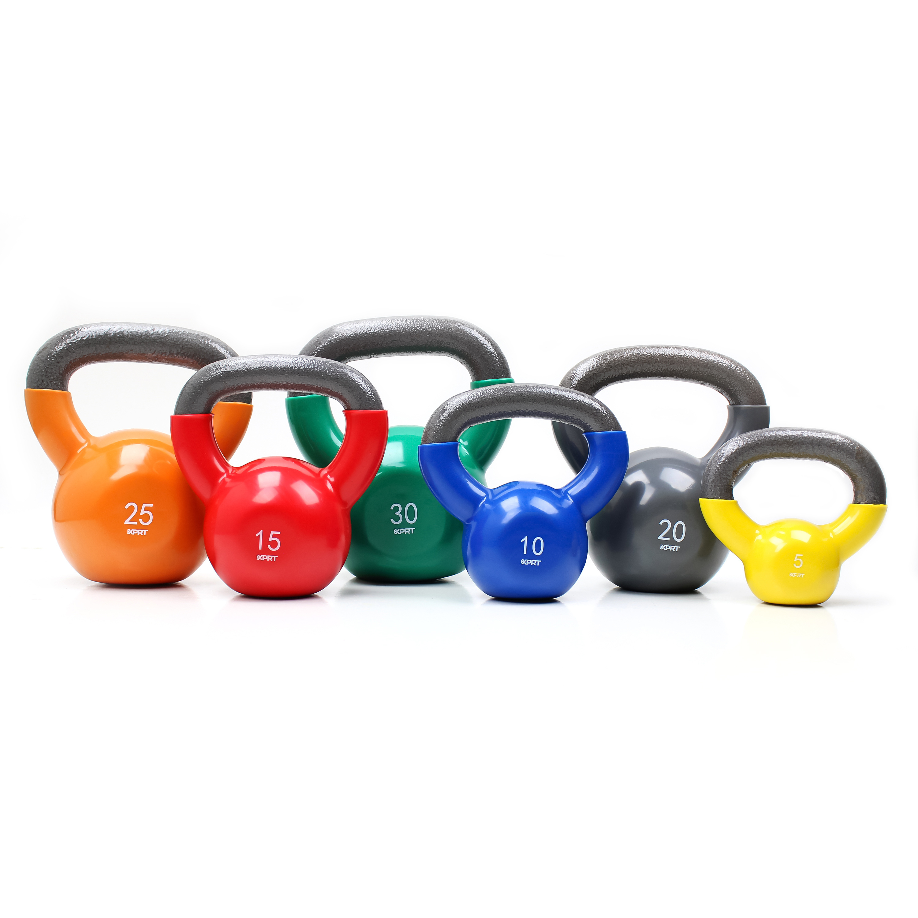 Factory Wholesale Custom Logo Colorful Cast Iron Competition Gym Home Fitness Vinyl Kettlebell