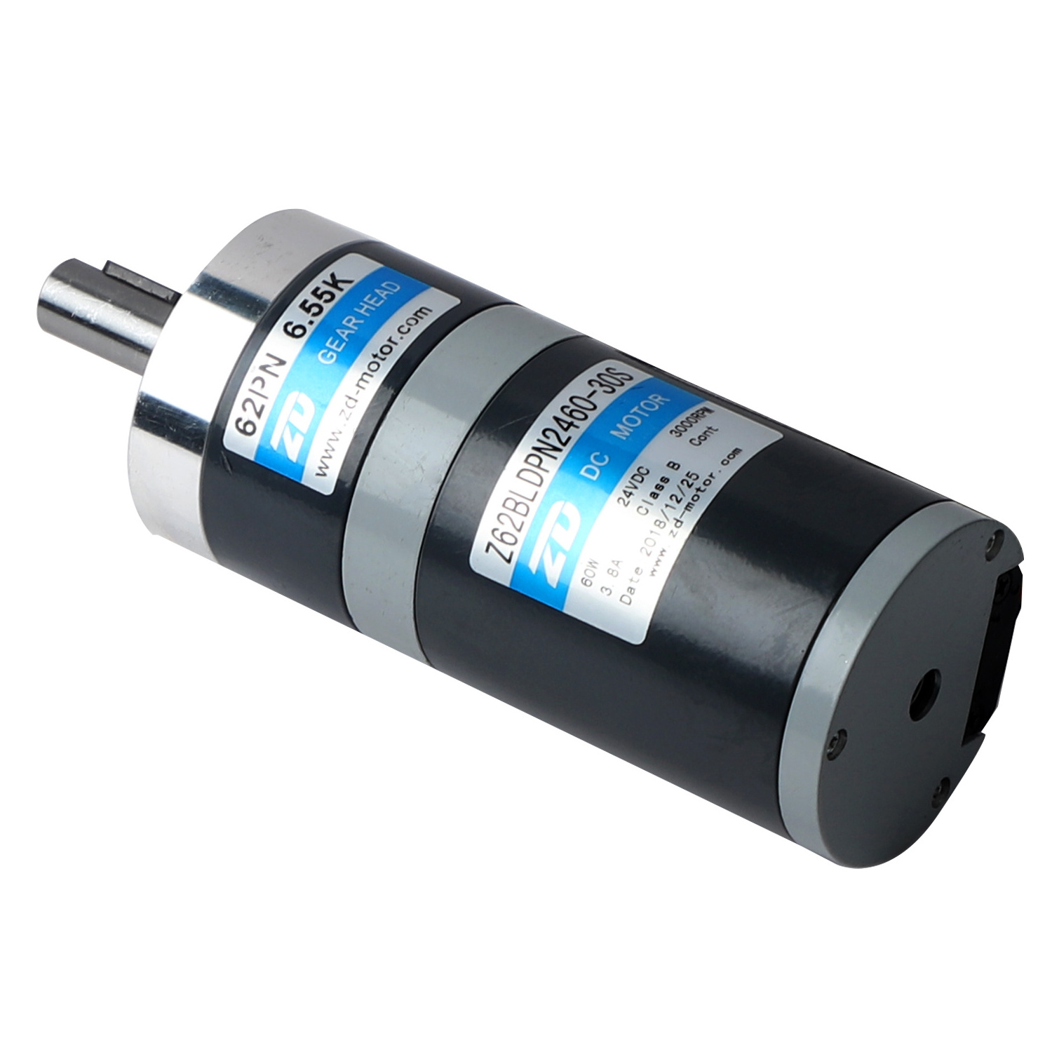 ZD Motor 5W to 200W 24V 60W Small Transmission Precision Planetary Gearbox Z62BLDPN2460-30S