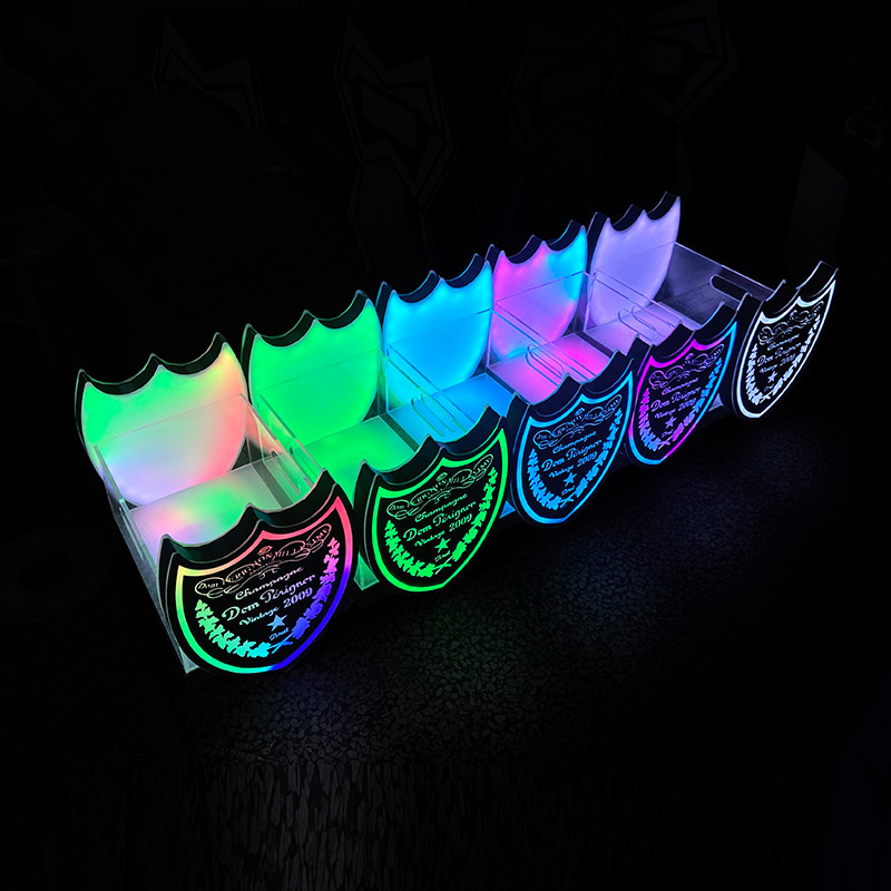 Custom Bar RGB Led Champagne Ice Bucket Drinks Beer Container Light Up Ice Bucket for Night Club