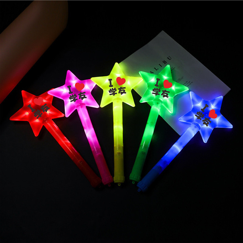 Promotional Party Favor Luminous Supporting Props for Concert Led Star Flashing light up Stick