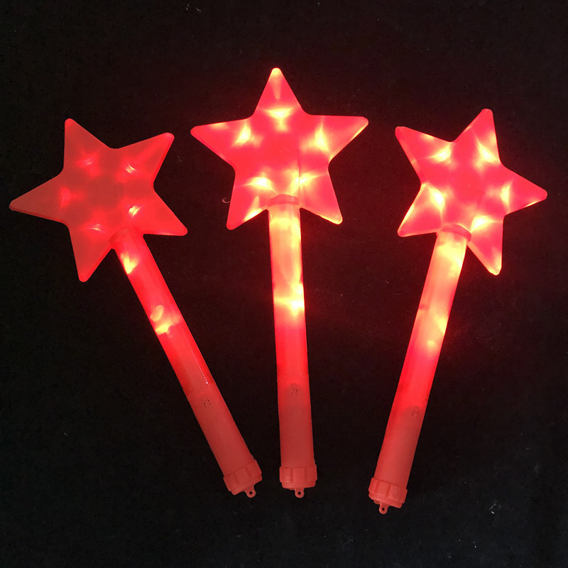 Promotional Party Favor Luminous Supporting Props for Concert Led Star Flashing light up Stick