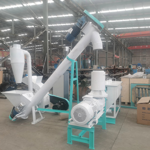 500 Kg/H Pellet Feed Production Manufacturing Plant Flat Die Type Small Feed Mill Making Line