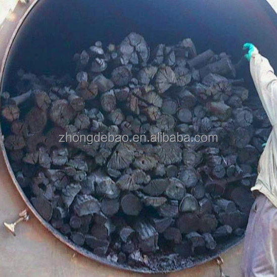 Good price horizontal continuous coconut shell wood coal sawdust carbonization furnace charcoal kiln making machine