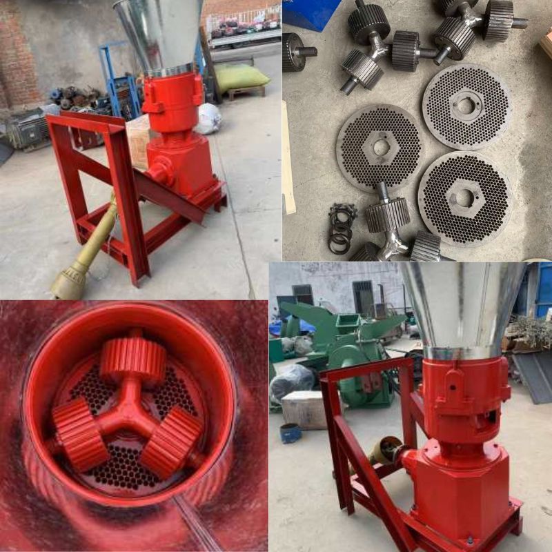 China manufacture motor pto driven small wood sawdust pellet granulator machine mill