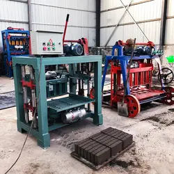 China hot sale small scale cement concrete fly ash paver interlocking brick block making machine price