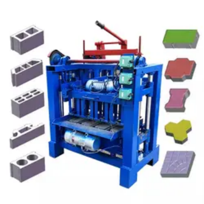 China hot sale small scale cement concrete fly ash paver interlocking brick block making machine price