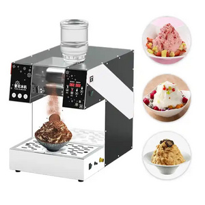 snowflake flake crusher maker make shaved ice shaver Bingsu Machine Snow Flake Snow Cone Cream Machine and Snow Flower