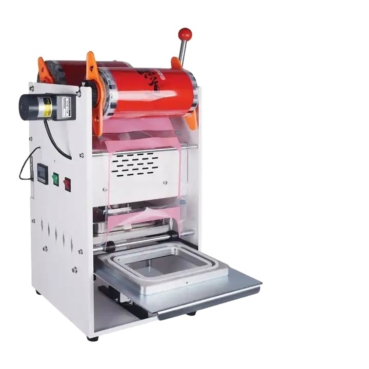 Plastic Tray Sealer Cooked Fast Food Container Instant Noodle Packing Machine Small Business