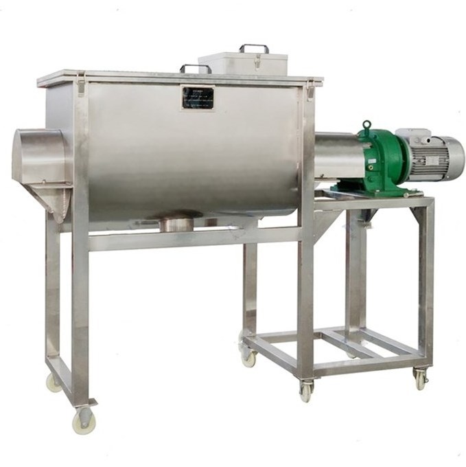 Wheat Flour Industrial Double Helical Ribbon Horizontal Mixer Heating Stainless Steel Horizontal Mixer Mixing Machine