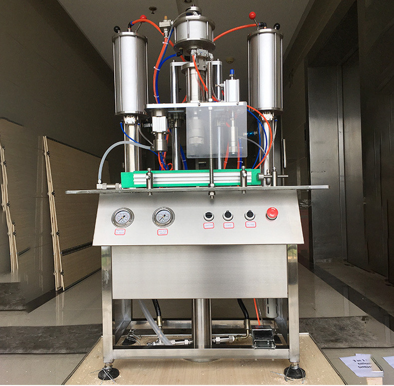 Filling Sealing Machine Spray Can Air Freshener Filler aerosol Gas Filling And Sealing Machine For Spray Can