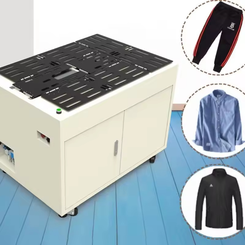 Automatic Towel T T-Shirts Folding And Packing Machine  Ironing Thin Sports Clothes Sleeves Shirts Folding Machine