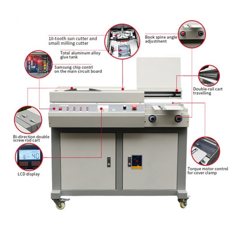 Automatic Glue Binding Machine Hot Glue Binding Machine Full-Automatic Hot Glue Perfect Book Binding Machine