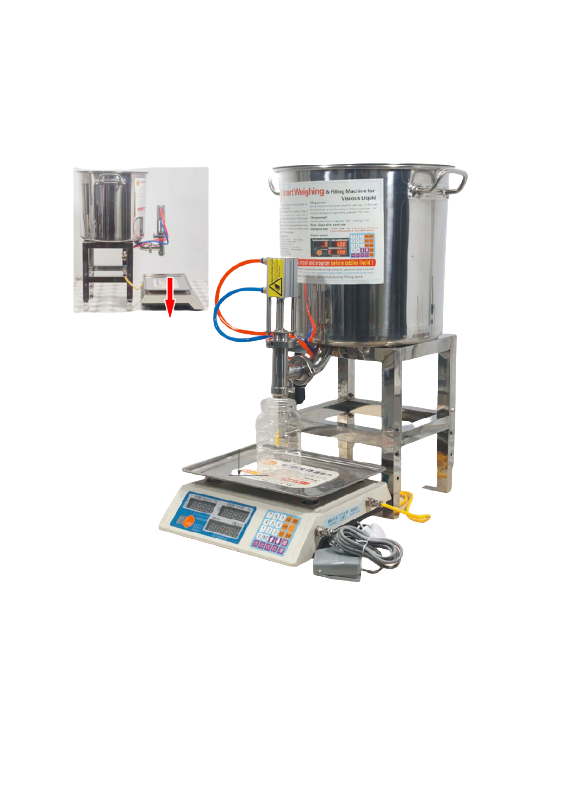 Single Head Semi Automatic Beverage Honey Shampoo Cosmetic Plastic Water Bottle liquid Paste Packing And Filling Machine