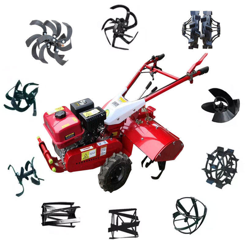 Agricultural Small Four Wheel Drive Self Propelled High Horsepower Tractor Diesel Rotary Plough Machine