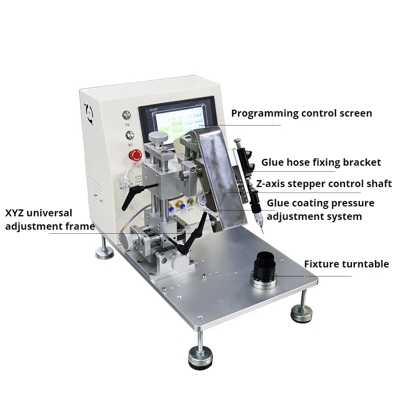 Fully Automatic Glue Dispensing Machine Desktop Round Disc Glue Dispenser Silicone Adhesive Coating Machine Dispensing Machine