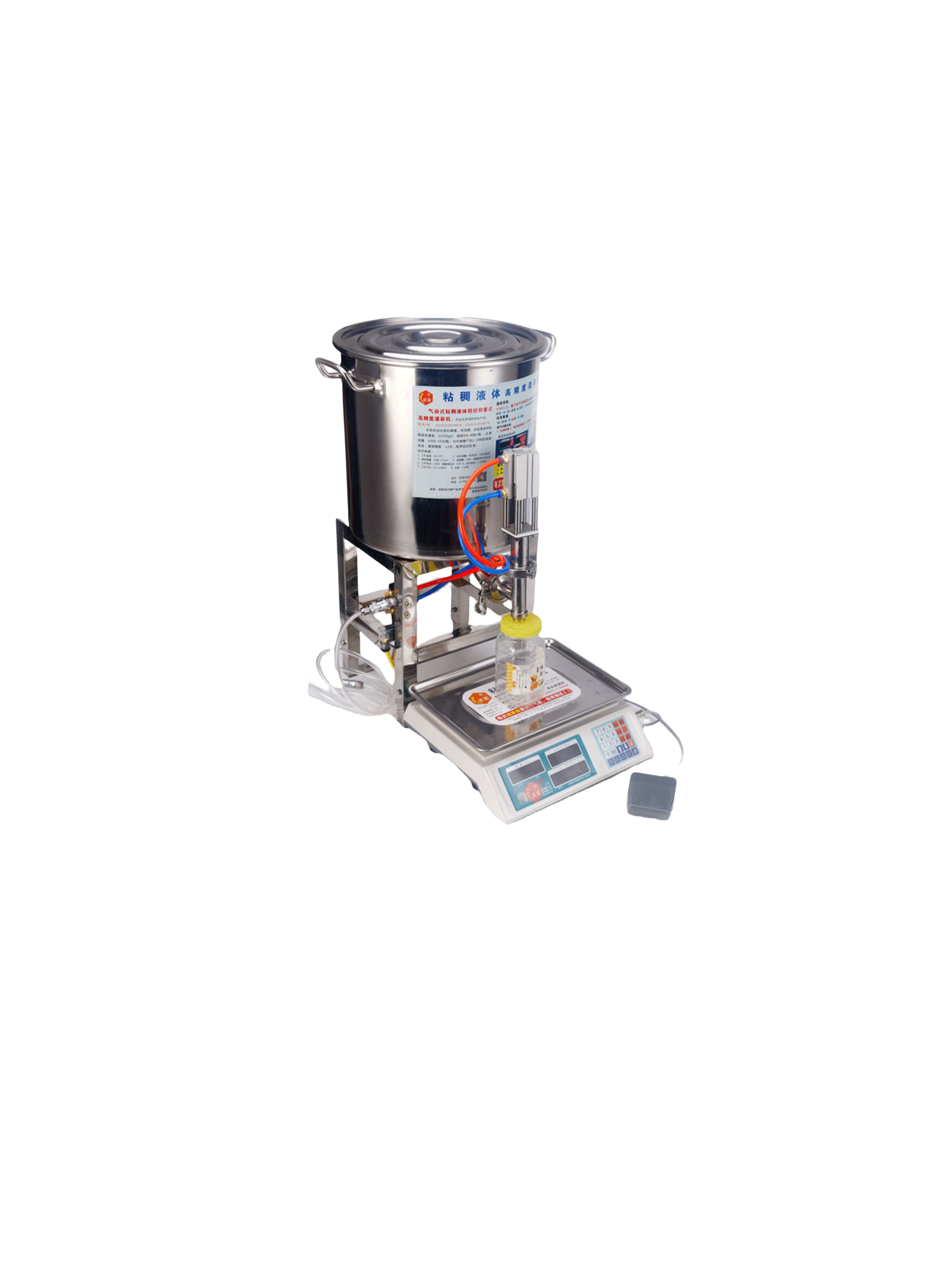 Single Head Semi Automatic Beverage Honey Shampoo Cosmetic Plastic Water Bottle liquid Paste Packing And Filling Machine