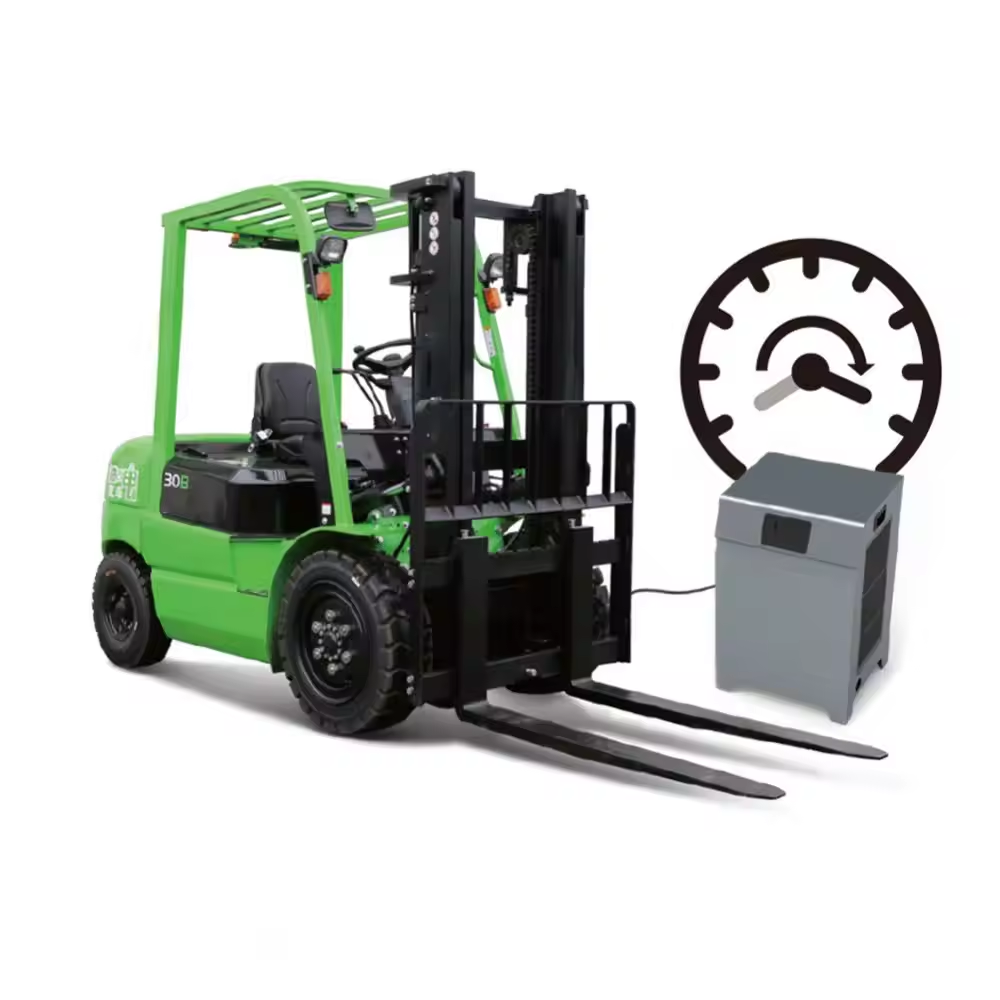 High Configuration electric forklift 4 ton 5 ton automatic lithium battery fork lift trucks positioner solid tire