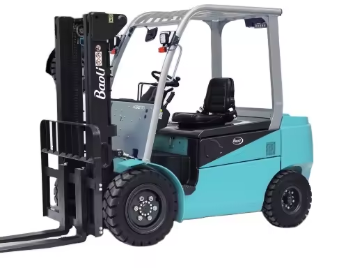 High Configuration electric forklift 4 ton 5 ton automatic lithium battery fork lift trucks positioner solid tire