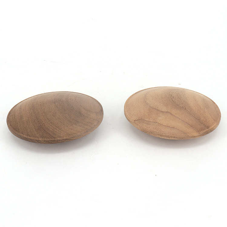 Universal OEM Walnut Wood Wooden Cover Lid For Coffee Drinking Cup Jars With Wood Lids