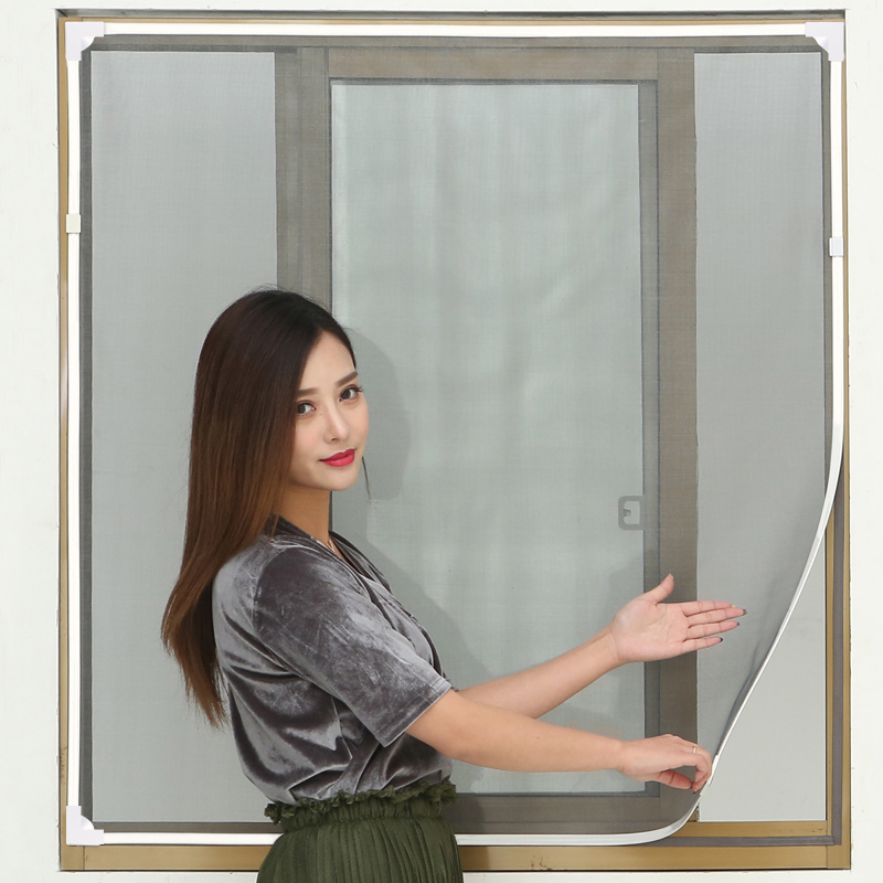 New design Adjustable DIY Magnetic window and door screen / Fiberglass Magnetic Fly Screen