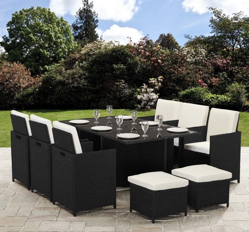 Outdoor high quality PE Rattan garden Furniture Set 6 Piece Patio Wicker furniture Sectional Sofa Chair with Cushion