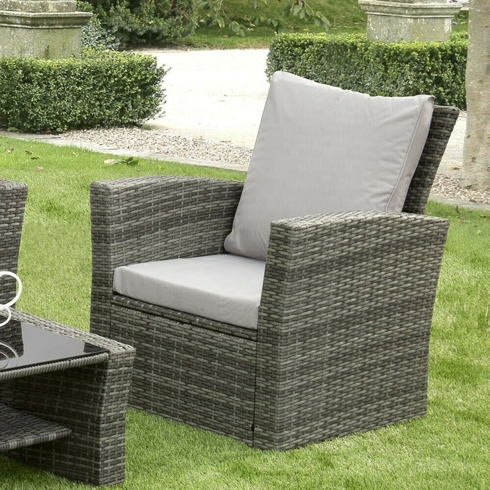 6 Pieces Modern Wicker Rattan Outdoor Patio Furniture Sets Garden Sofa Garden Sets