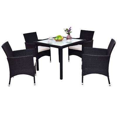 Classic Design Customized Style White Wicker Patio Furniture Poly Rattan Outdoor Furniture