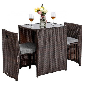 Hot Selling Bistro Sets Garden Furniture Sofa Set 3 Pieces Wicker