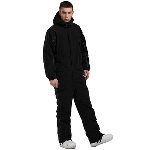 Ski Suit One-Piece Snowboarding and Skiing Jumpsuit with Windstopper and Polartec Material