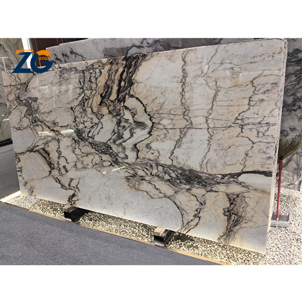 ZGSTONE Natur Stone Italian Golden River Marble Slab TilesLight Luxury High Light Marble Sheet Used In Hotels Floor Tiles Stair