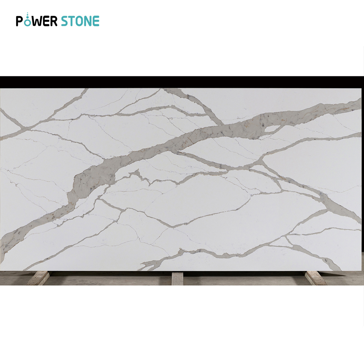 POWER STONE Translucent Backlit Artificial Onyx Stone Calacatta Series Translucent Marble Sheet For Wall Decoration GEMA5026