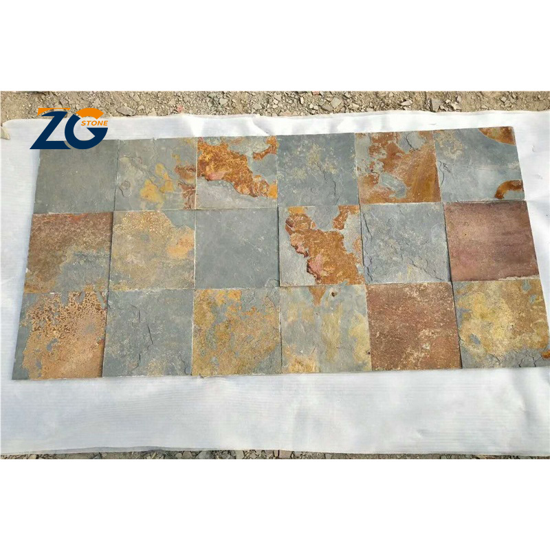 ZGSTONE Custom Outdoor Natural Exterior Wall Panels Decorative Wall Decoration Cladding Culture Slate Wall Stone Tile