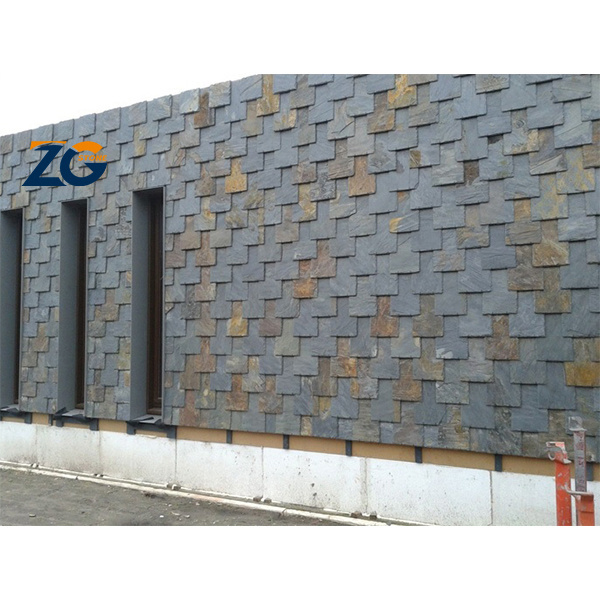 ZGSTONE Custom Outdoor Natural Exterior Wall Panels Decorative Wall Decoration Cladding Culture Slate Wall Stone Tile