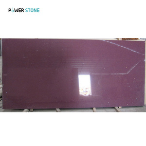 POWERSTONE Free Samples Factory Supply Quartz Countertop Fine Grain Purple Crystal Quartz Plate Quartz Countertop PSSS009