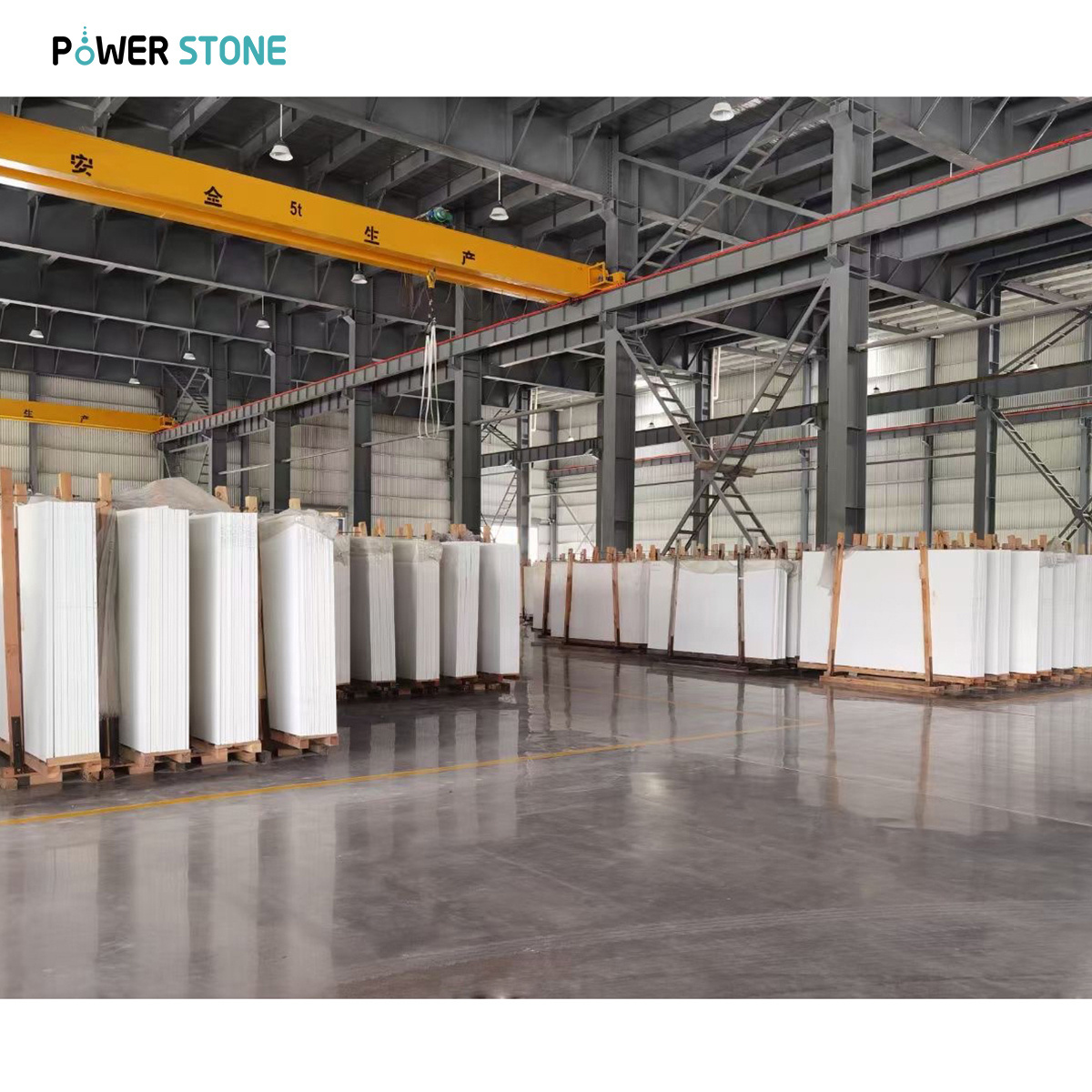 POWER STONE Wholesale Quartz Slabs Chinese Artificial Tile Synthetic Marble Look Living Room Tiles Floor Porcelain GEMA5005-1