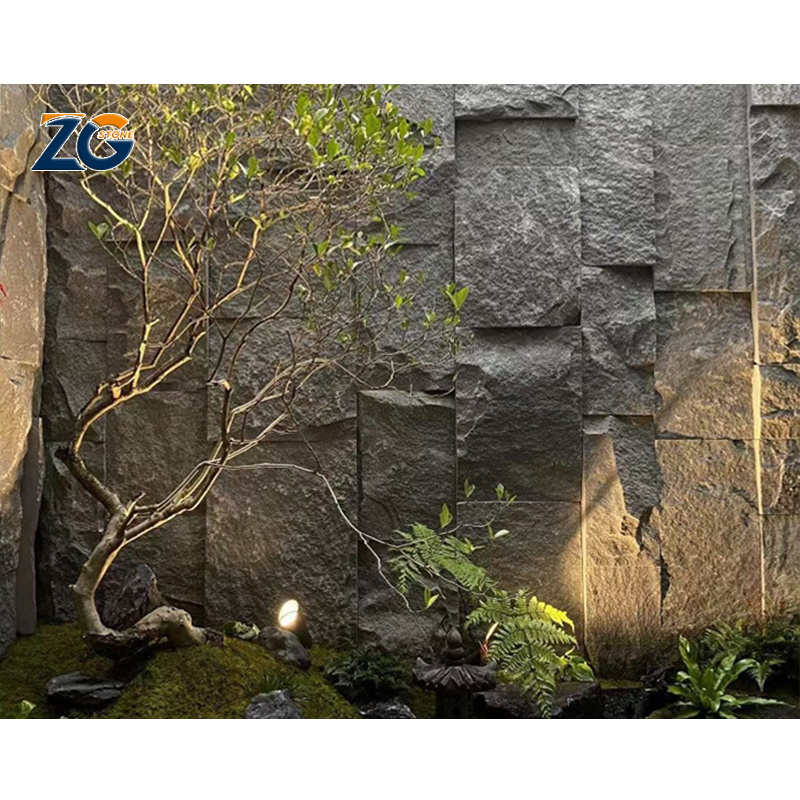 ZGSTONE Luxury PU Faux Artificial Culture Stone One Panel Wall Decorative Wall Panel Polyurethane Rock Veneer Panel