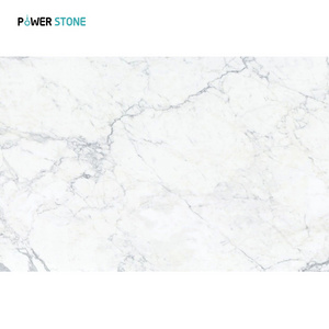 POWER STON Marble Living Room Carrara White Glazed Porcelain Wall And Floor Tiles For Indoor Decoration PX030507-1