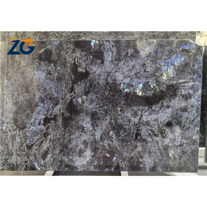 ZGSTONE Hot Selling Natural Labradorite Blue Granite Slabs Granite Slab for Luxury Dining Table Top Customized Granite Slabs