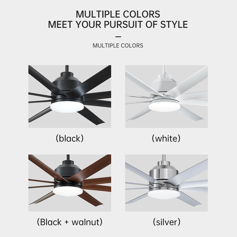 New Design 65inch Ceiling Lamp with Light Full Copper Motor Fan light remote control ceiling fan with light