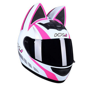 Male and female motorcycle helmets Cat ear safety crash helmets