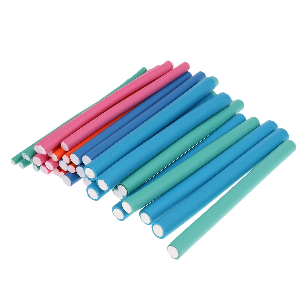 2020 hot sale magic plastic twist-flex foam hair roller curling rods