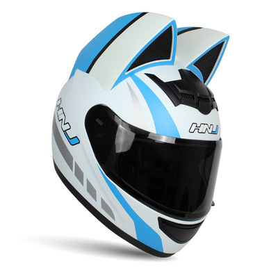 Male and female motorcycle helmets Cat ear safety crash helmets