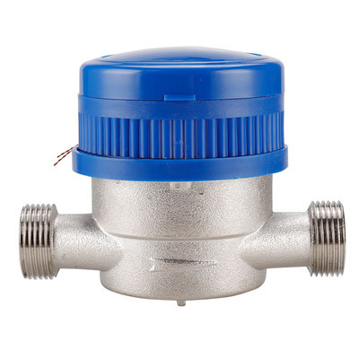 single jet water meter R80 water meter for residence body brass pulse output water meter 15mm