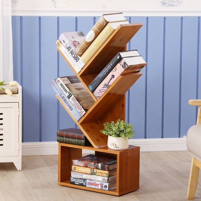 Room Bookshelf Simple Tree Bookshelf Room Floor-to-ceiling Creative Bookshelf Designs