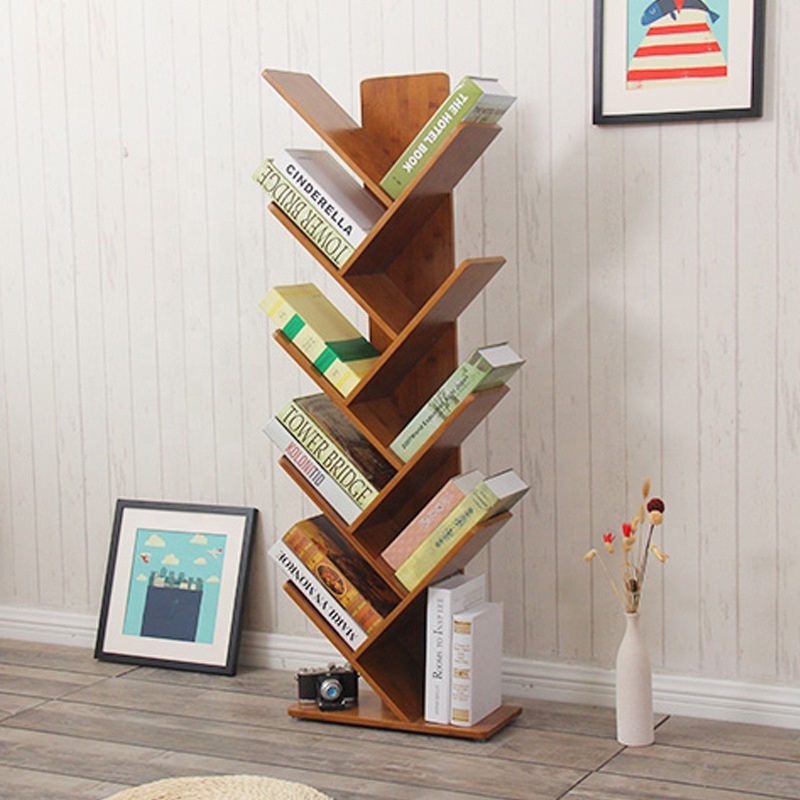 Room Bookshelf Simple Tree Bookshelf Room Floor-to-ceiling Creative Bookshelf Designs