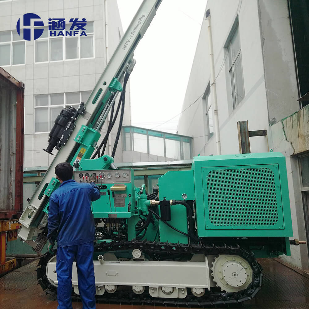 Hydraulic hammer pile sheet drop hammer pile drilling diamond drilling machine equipment for solar pile drilling