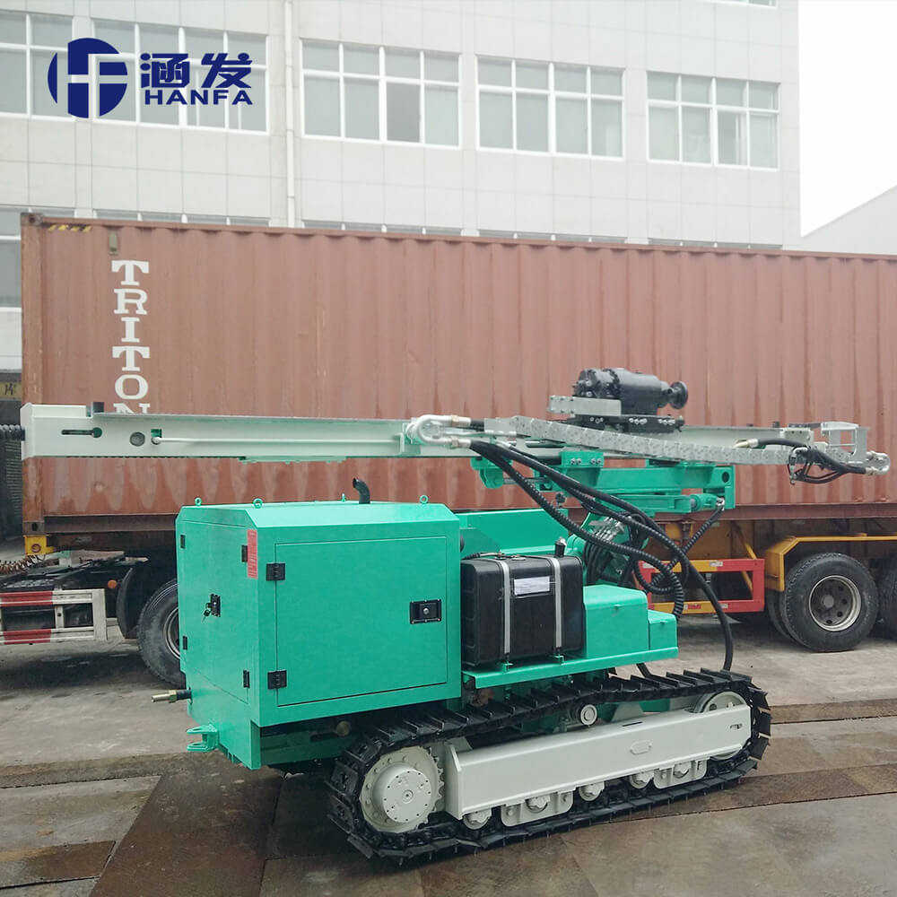 Hydraulic hammer pile sheet drop hammer pile drilling diamond drilling machine equipment for solar pile drilling