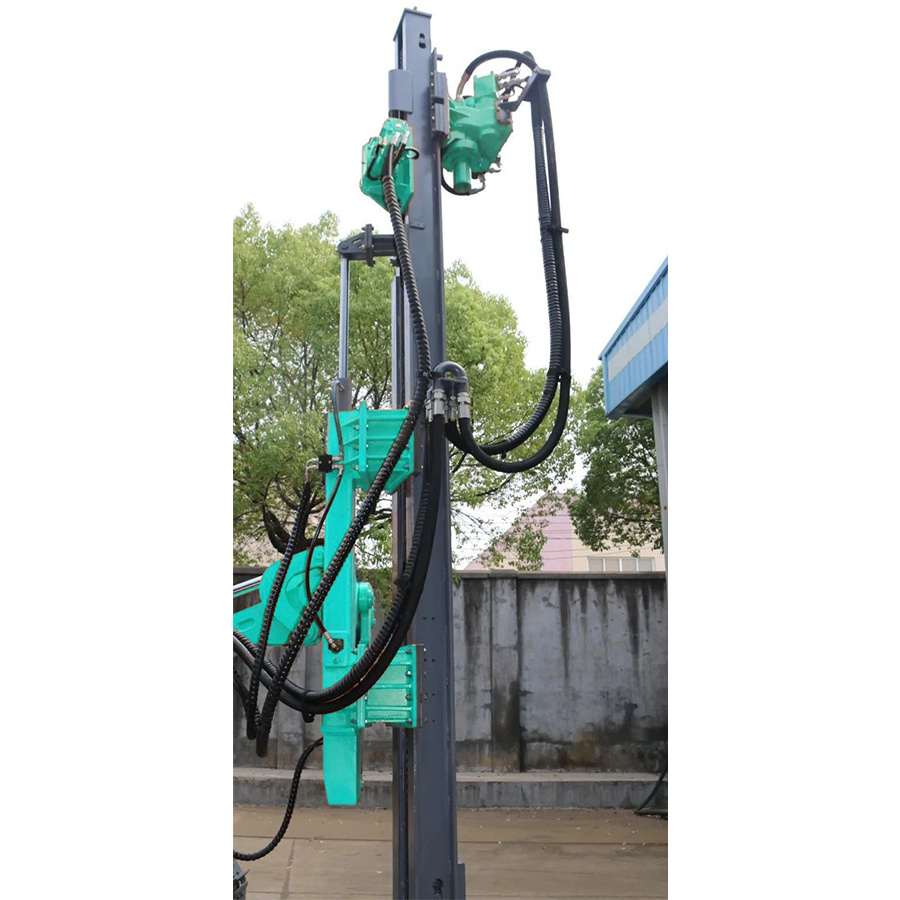 excavator pile driver guardrail side clamp pile driver harga hammer ground screw pile drivers