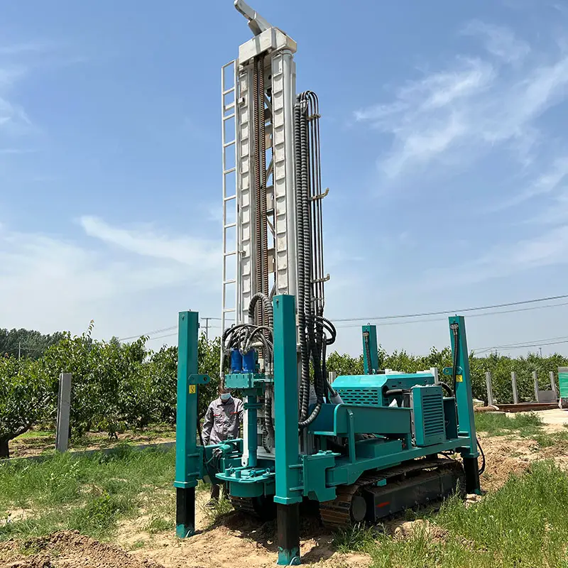 geothermal water well drilling rig hydraulic gasoline drilling well machine water mining machinery